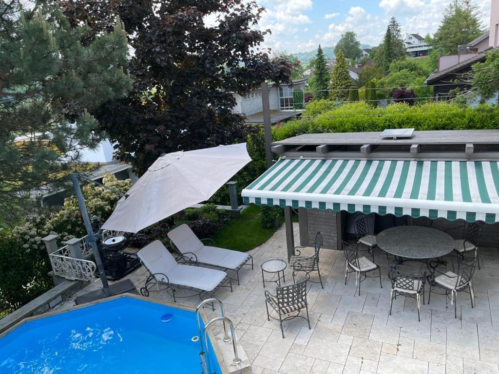 Villa Musica - Studio, Ruhig, Diskret,Mit Grossem Privatem Sitzplatz Lenzburg Eksteriør bilde