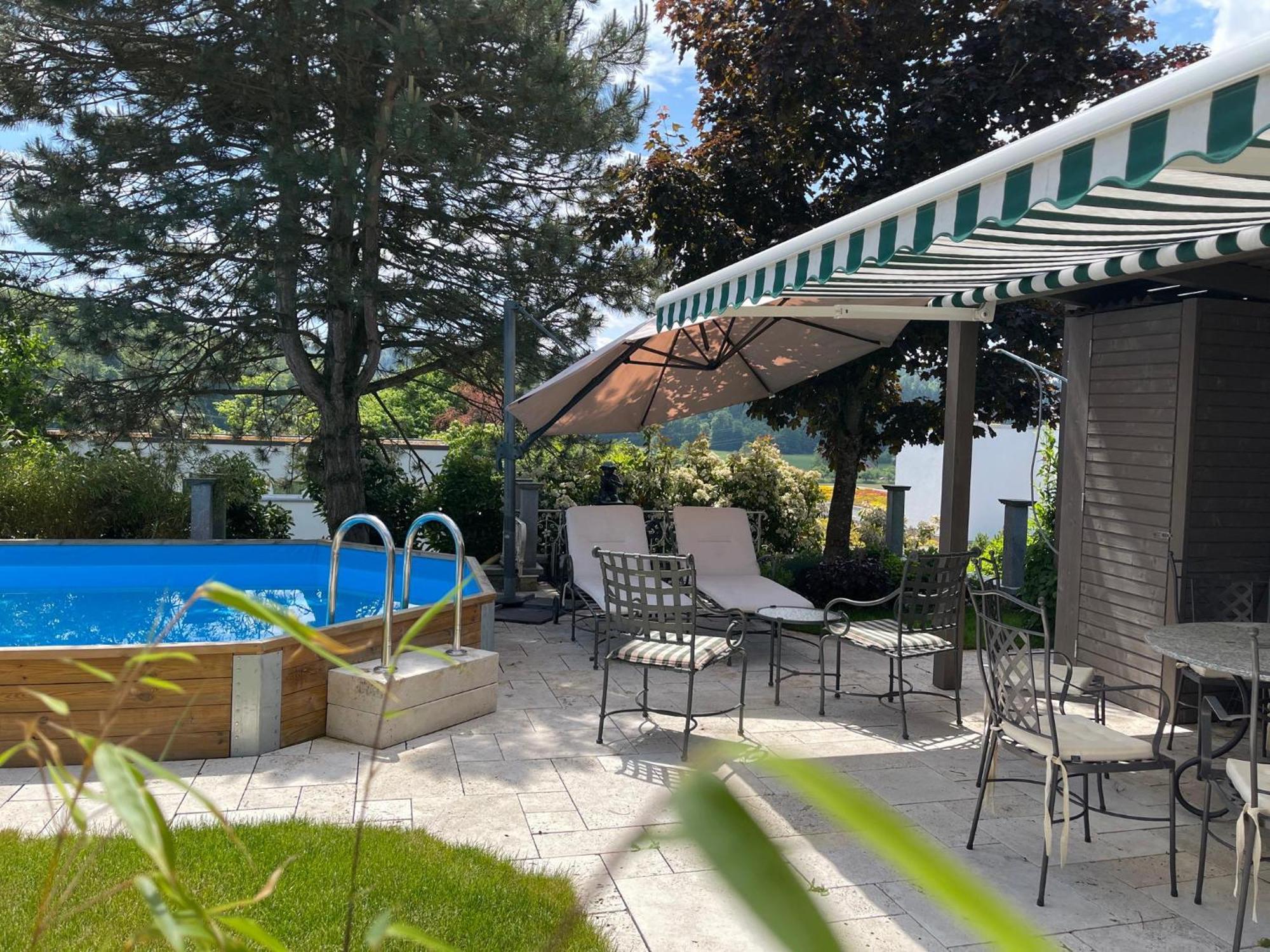 Villa Musica - Studio, Ruhig, Diskret,Mit Grossem Privatem Sitzplatz Lenzburg Eksteriør bilde